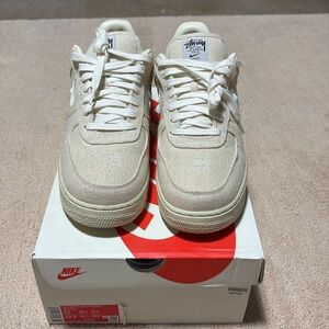 Air Force 1 Fossil size 12 cream shoe with box